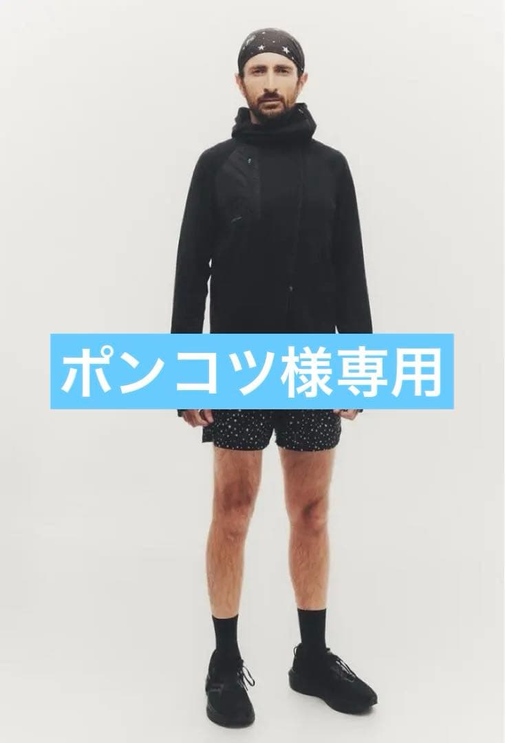 charbon GRID FLEECE ZIP UP HOODIE サイズM