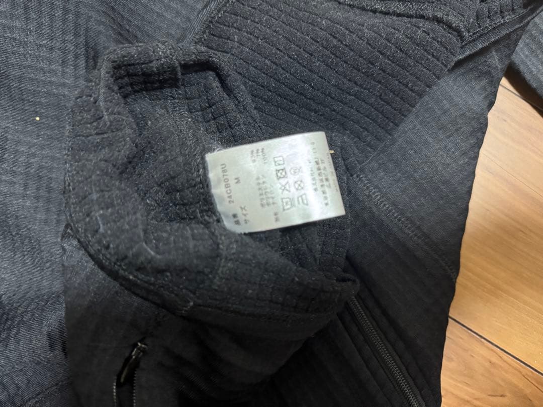 charbon GRID FLEECE ZIP UP HOODIE サイズM