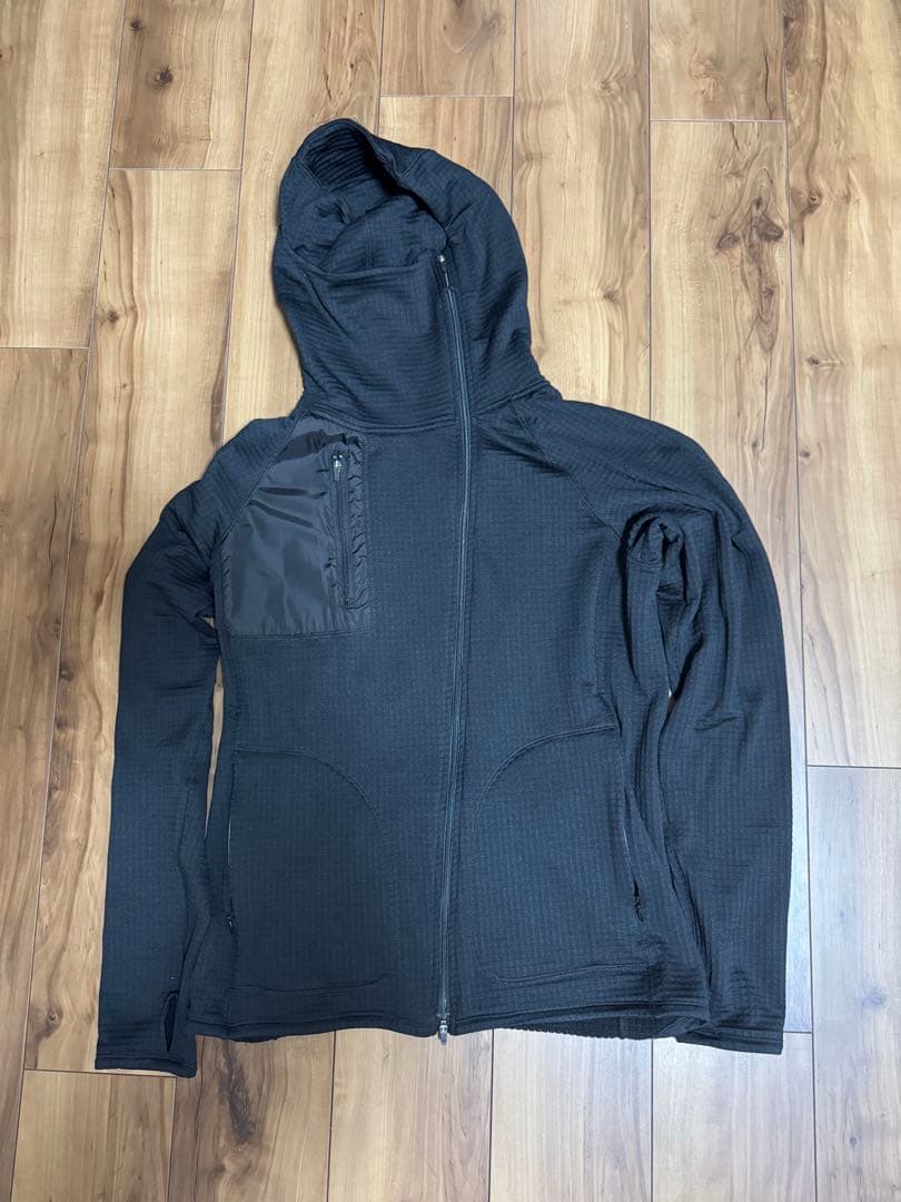 charbon GRID FLEECE ZIP UP HOODIE サイズM