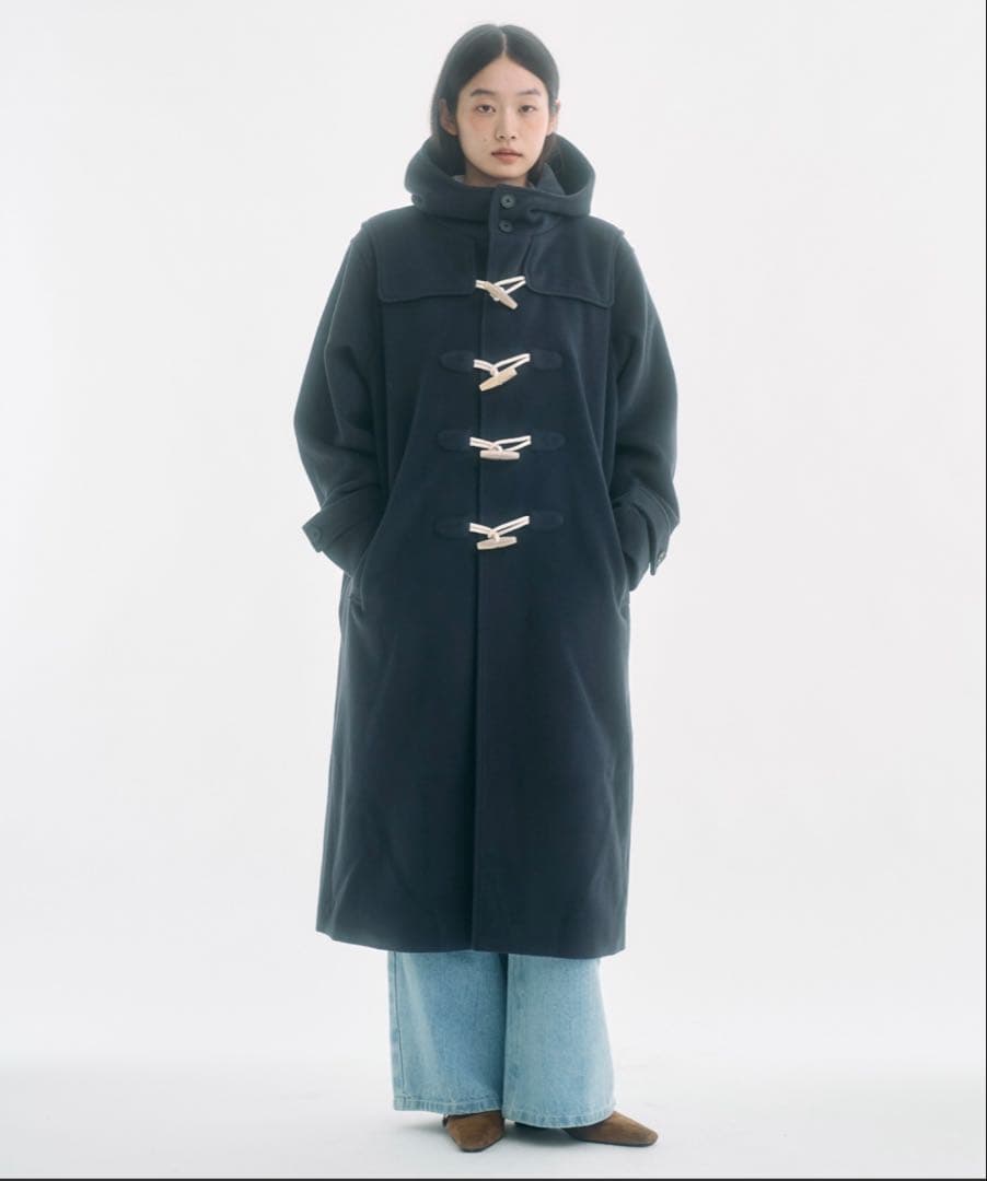 FEKETE ダッフルコートMサイズ　ネイビー