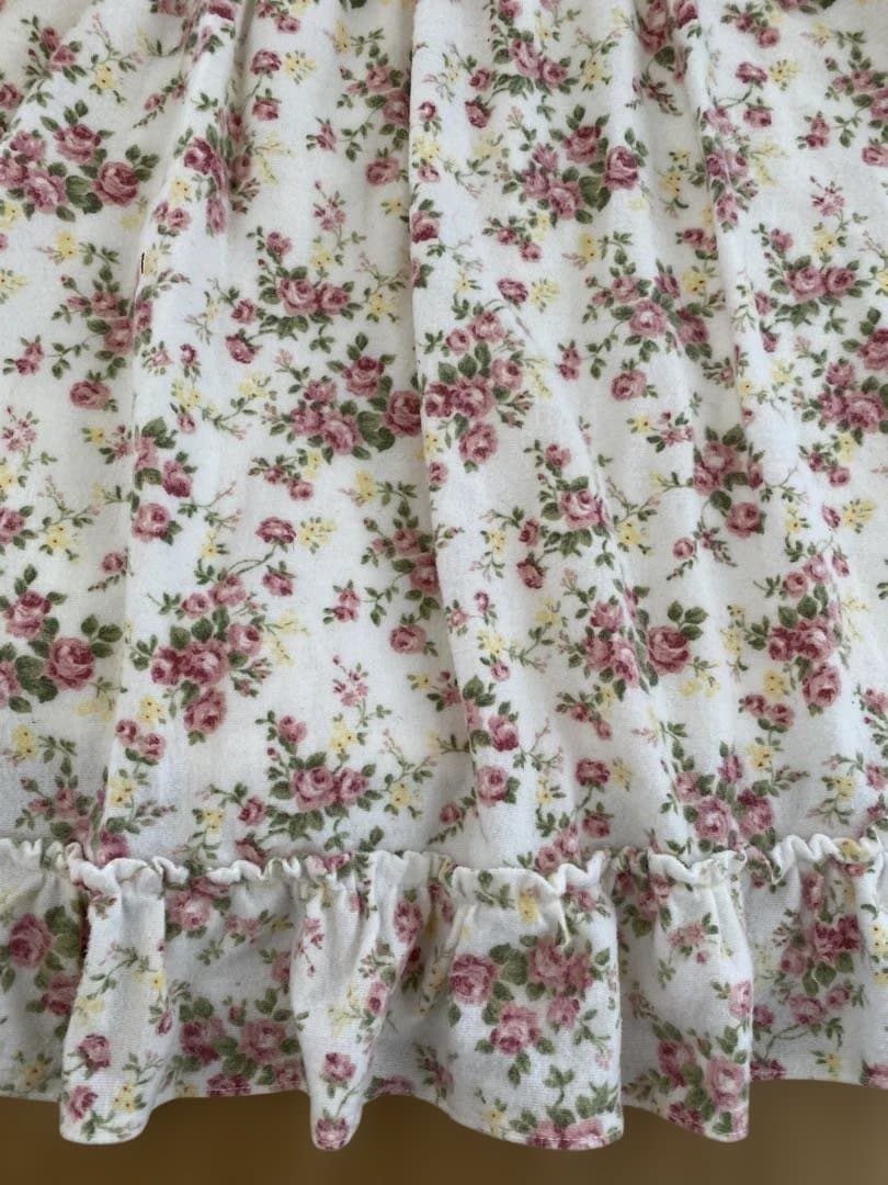 LIZ LISA リボン花柄オフショルワンピース ホワイト