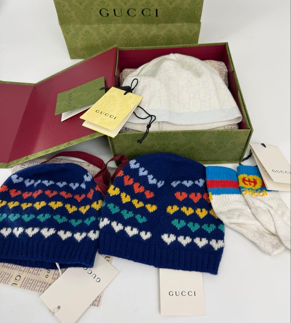 【ベビー】新品含/グッチ4点セット‼️ハット/ニットキャップ/靴下/GUCCI