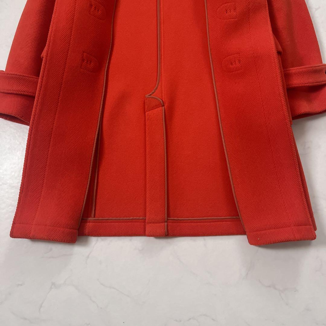 希少色　オレンジ　J.PRESS ダッフルコート　ヘリンボーン　9号　近年