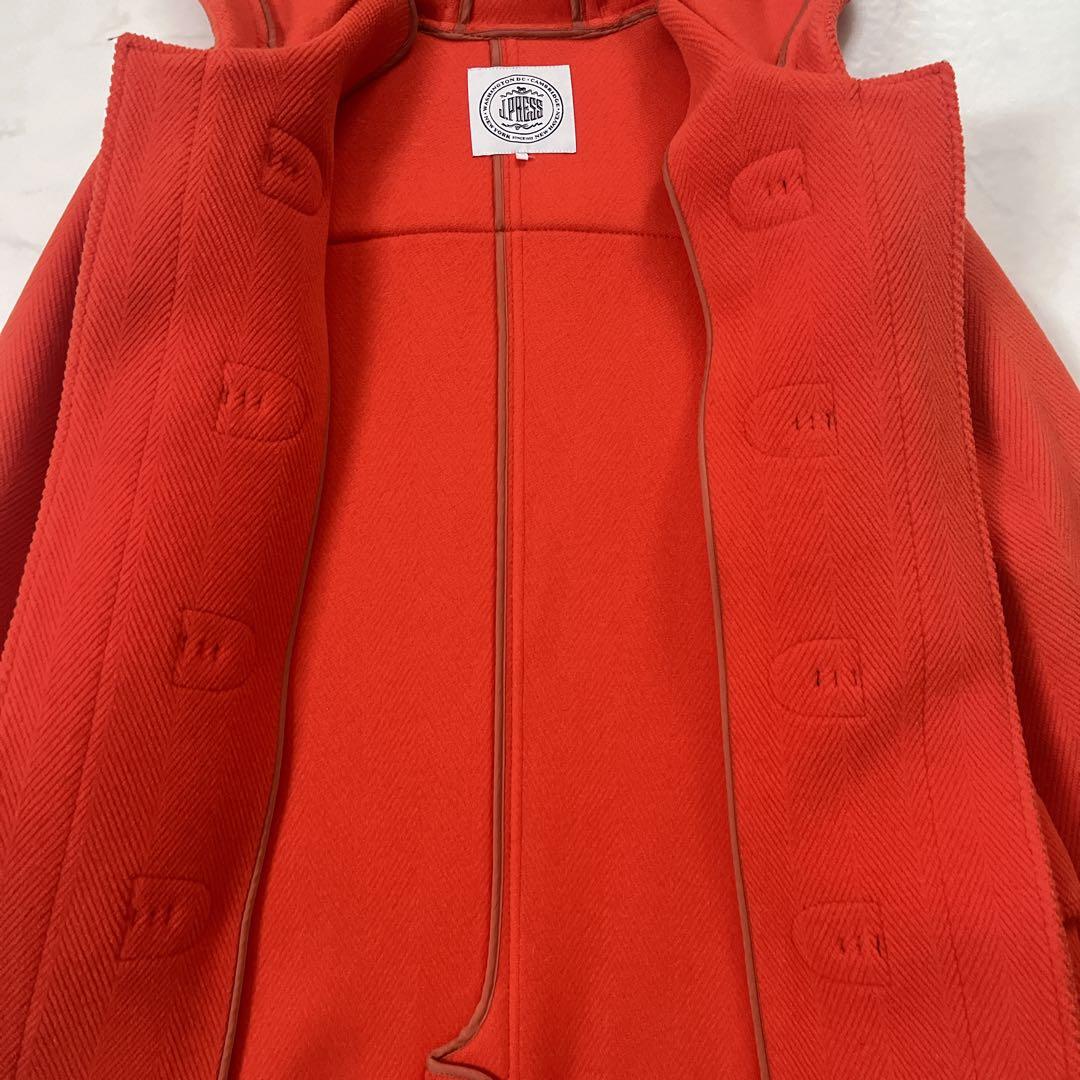 希少色　オレンジ　J.PRESS ダッフルコート　ヘリンボーン　9号　近年