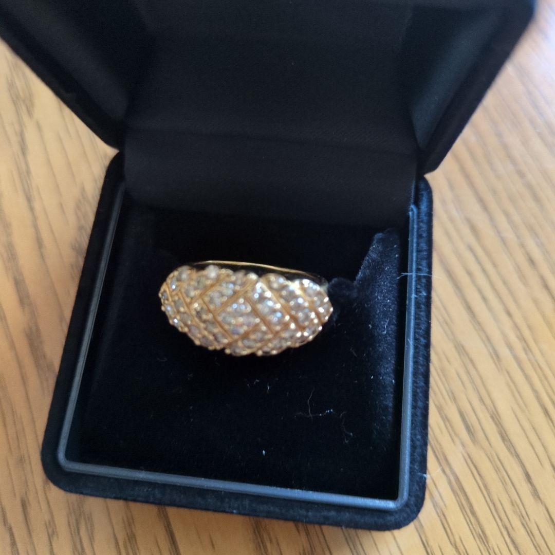 ハナモモダイヤ1カラット18金リング大きめサイズ