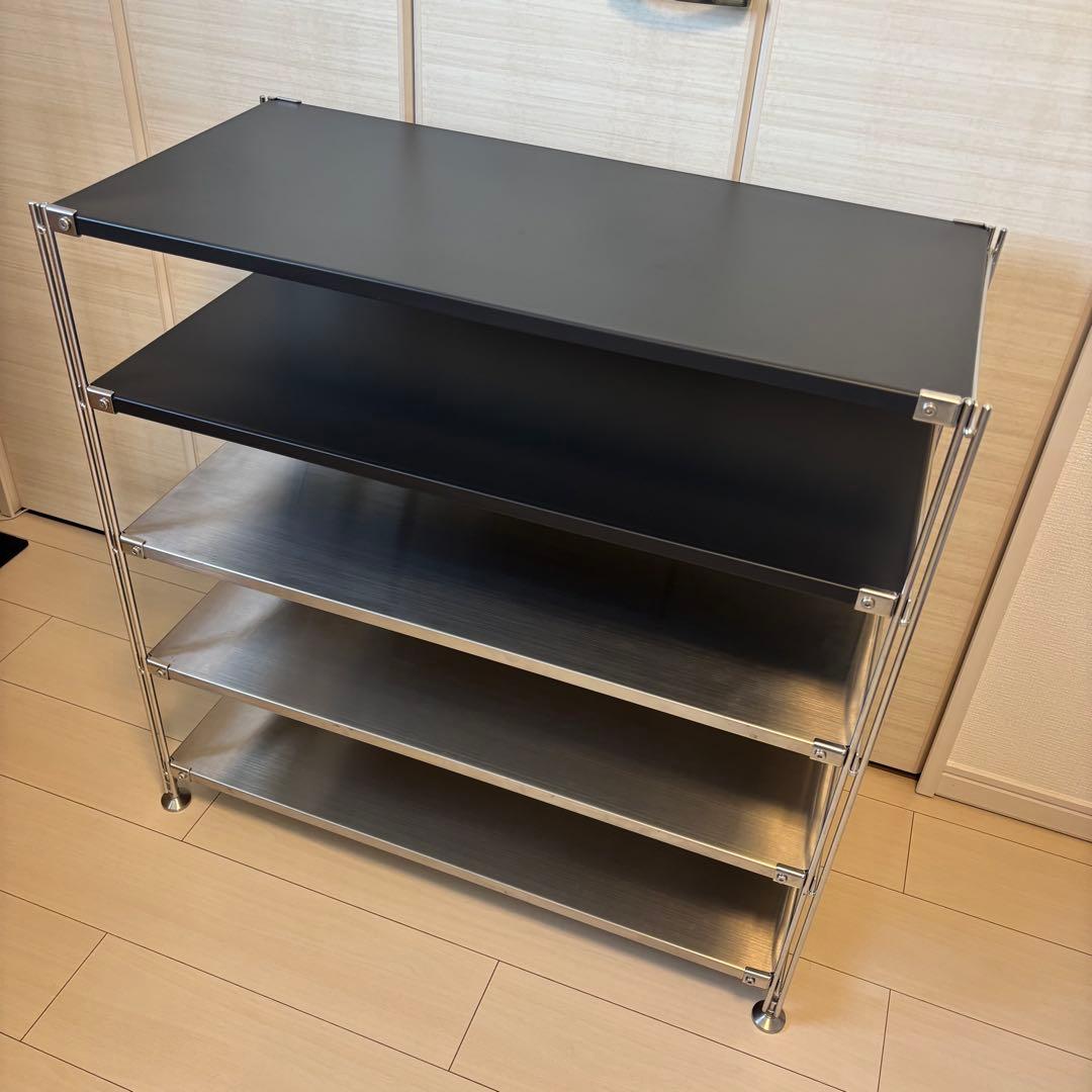 【美品】無印良品 ステンレスユニットシェルフ 幅84cmタイプ 棚材 5枚セット