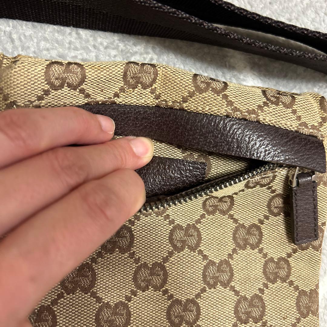 GUCCI ボディバッグ ベージュ/ブラウン　ウエストポーチ