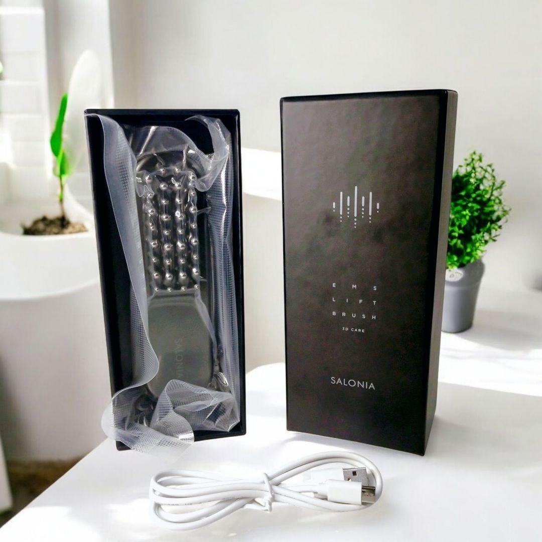 SALONIA サロニア EMSリフトブラシ 3Dケア SAL24305BK