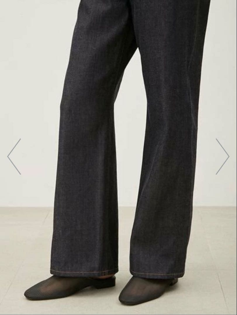 《新品》MilaOwenセルビッチ ワイドストレート デニムパンツ サイズ0