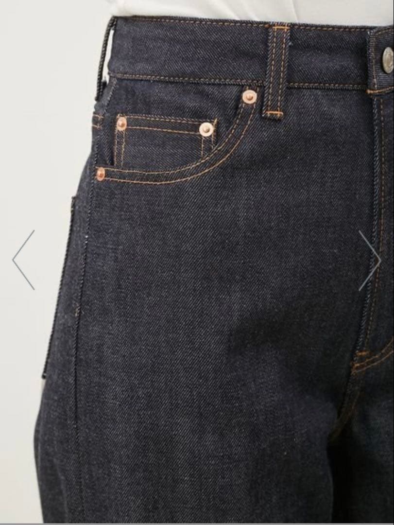 《新品》MilaOwenセルビッチ ワイドストレート デニムパンツ サイズ0