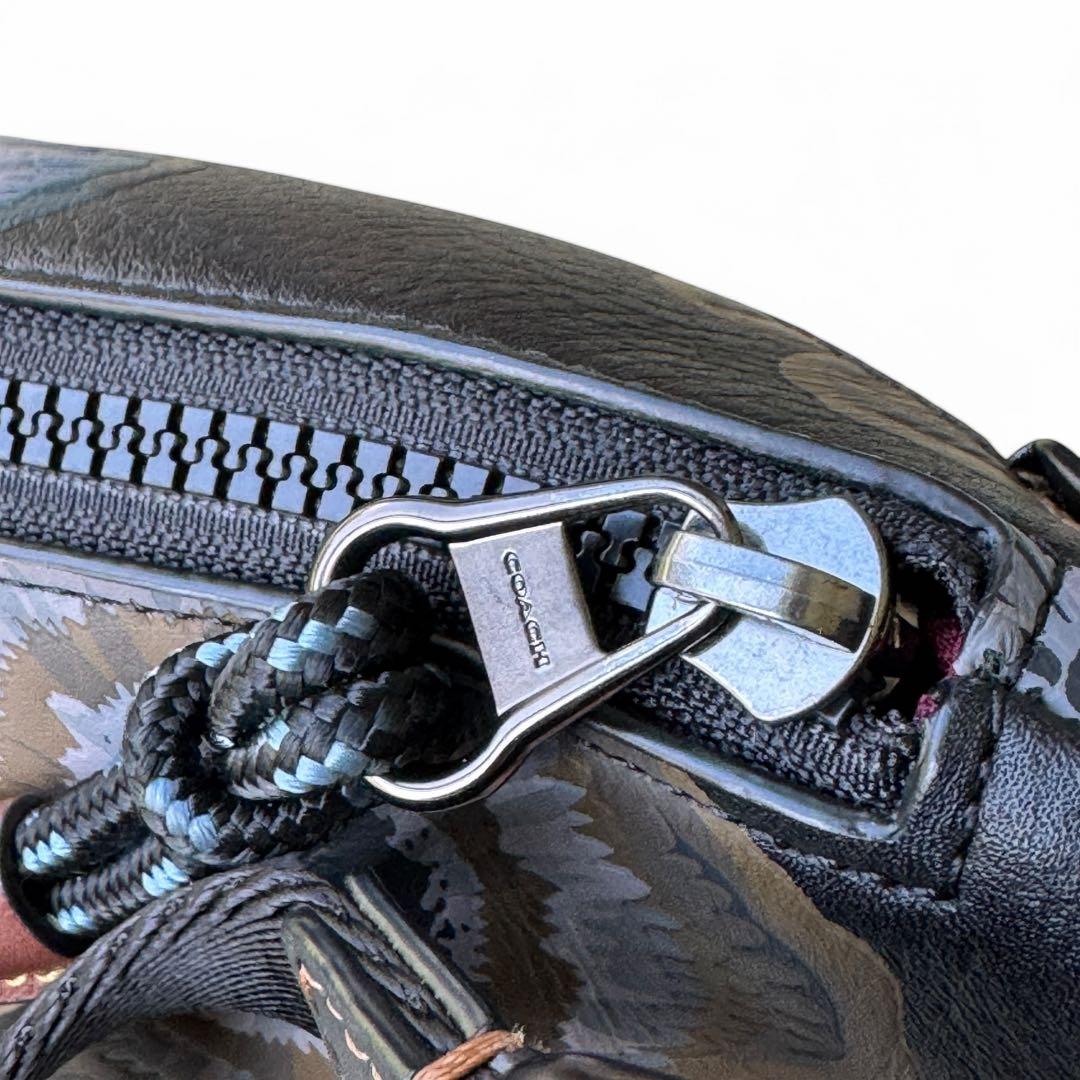 美品　COACH×カフェファセット　限定コラボ　ボディバッグ