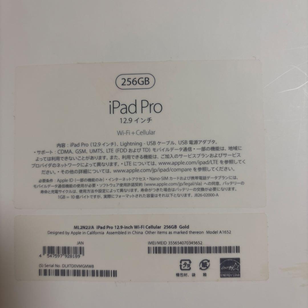 iPad本体 iPad Pro 12.9 256GB