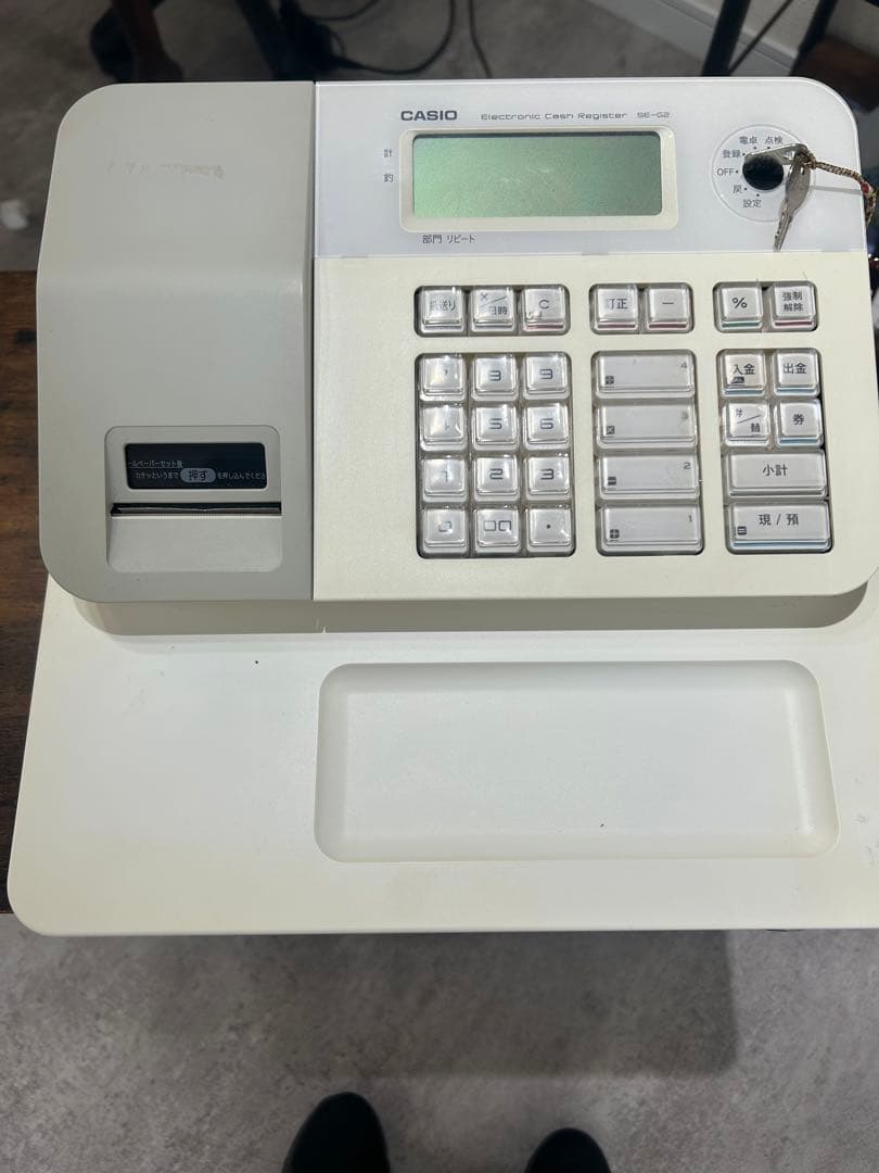 CASIO 電子レジスター 現金引き出し付き