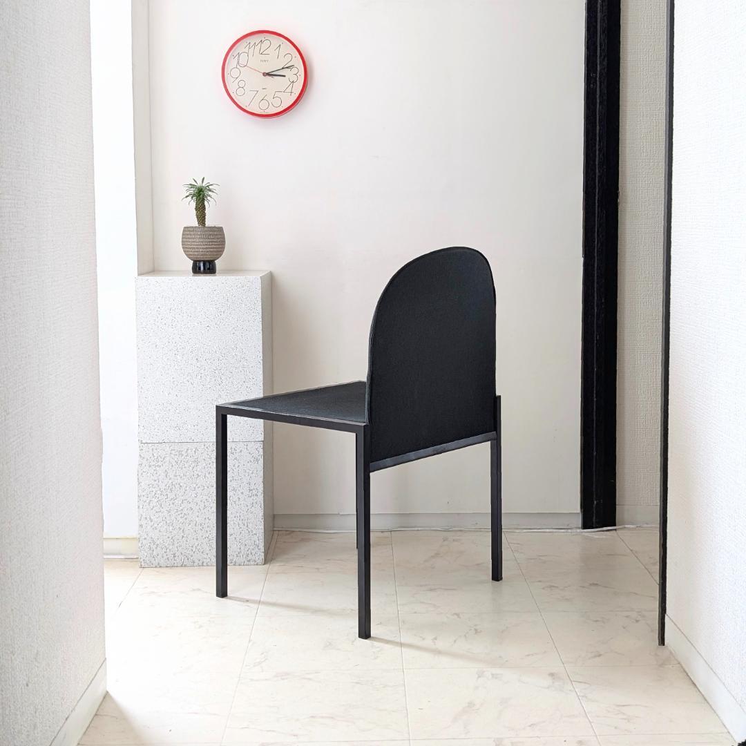 アイアン×ファブリック チェア 90年代 ビンテージ ポストモダン アノニマス