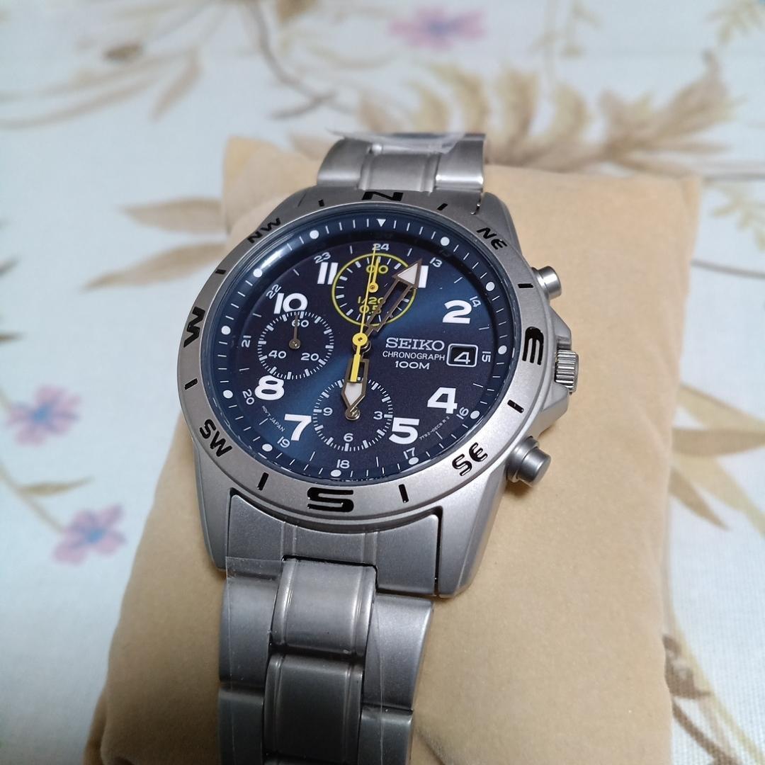 セイコー時計☆スポーティかつスタイリッシュ！！クロノグラフ☆メンズ