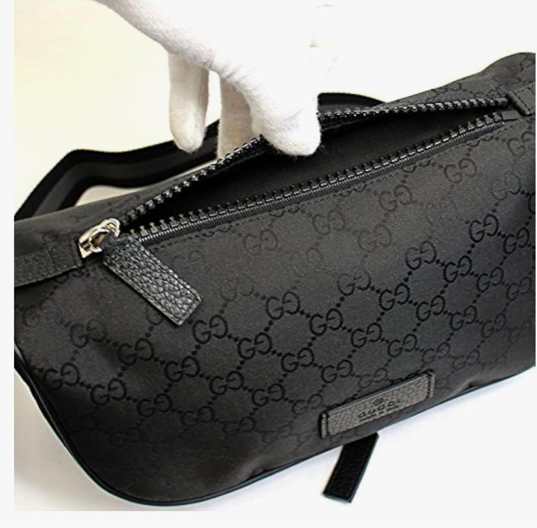 GUCCI グッチ ウエストバッグ ボディバッグ ショルダーバッグ ブラック