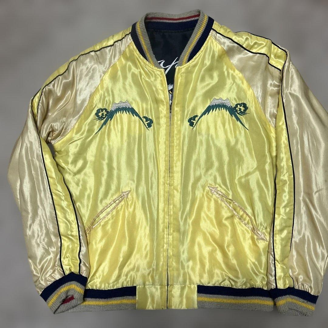 シ*ン様 東洋スカジャン白虎x龍、鷹Mリバーシブル渋谷龍太着用モデル