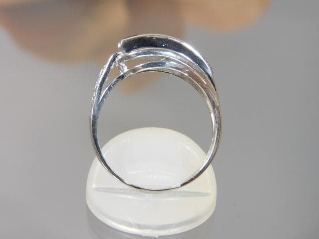 Pt900 サファイア1.02 メレ0.04 リング 14号　訳有