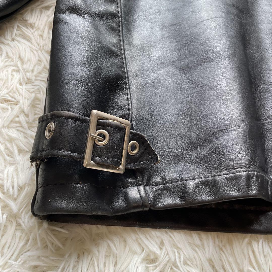 美品✨schott 141 レザージャケット　シングルライダース　本革　40 黒