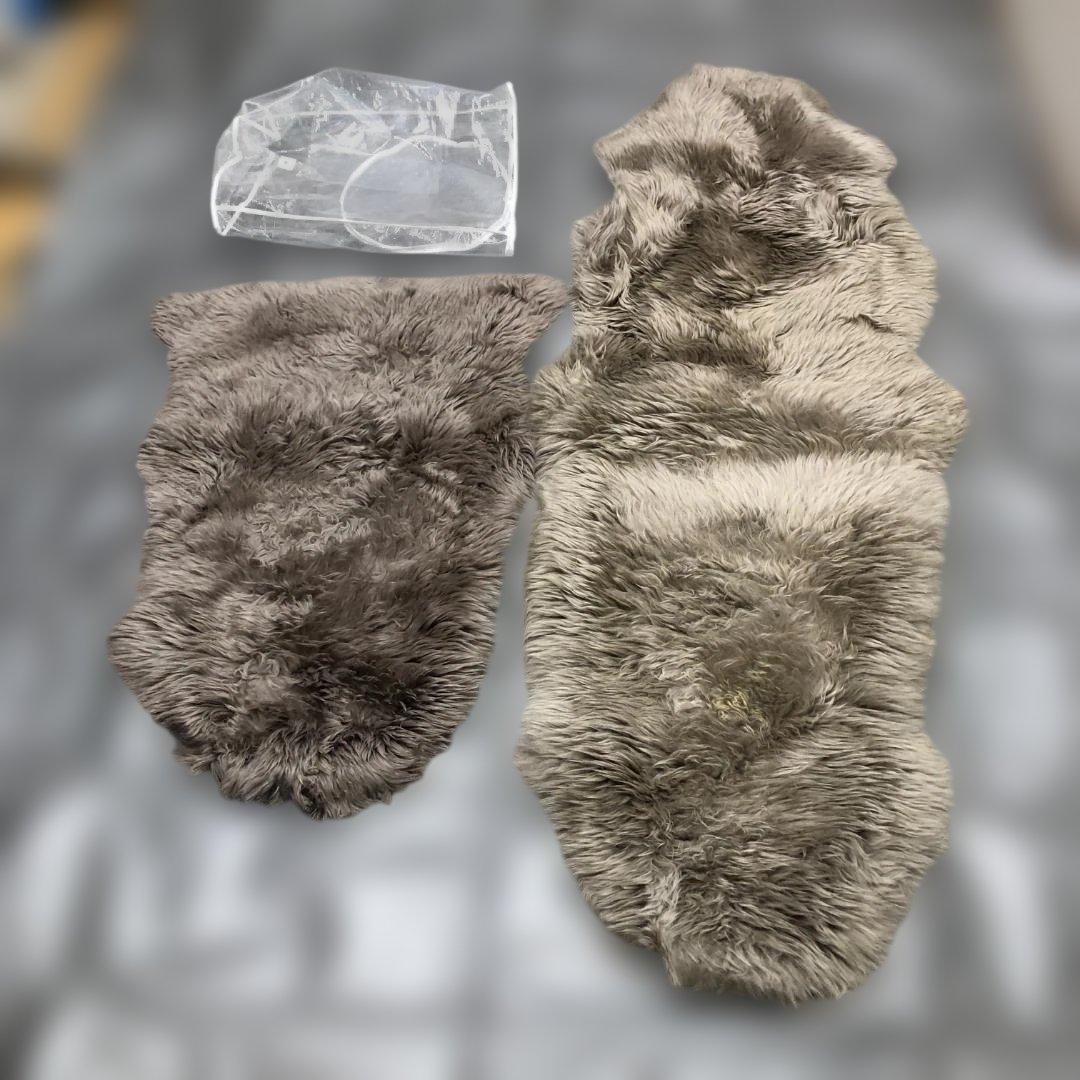 送料無料 天然ムートンラグ 毛皮 敷物 シープスキン 冬用ラグ 251230