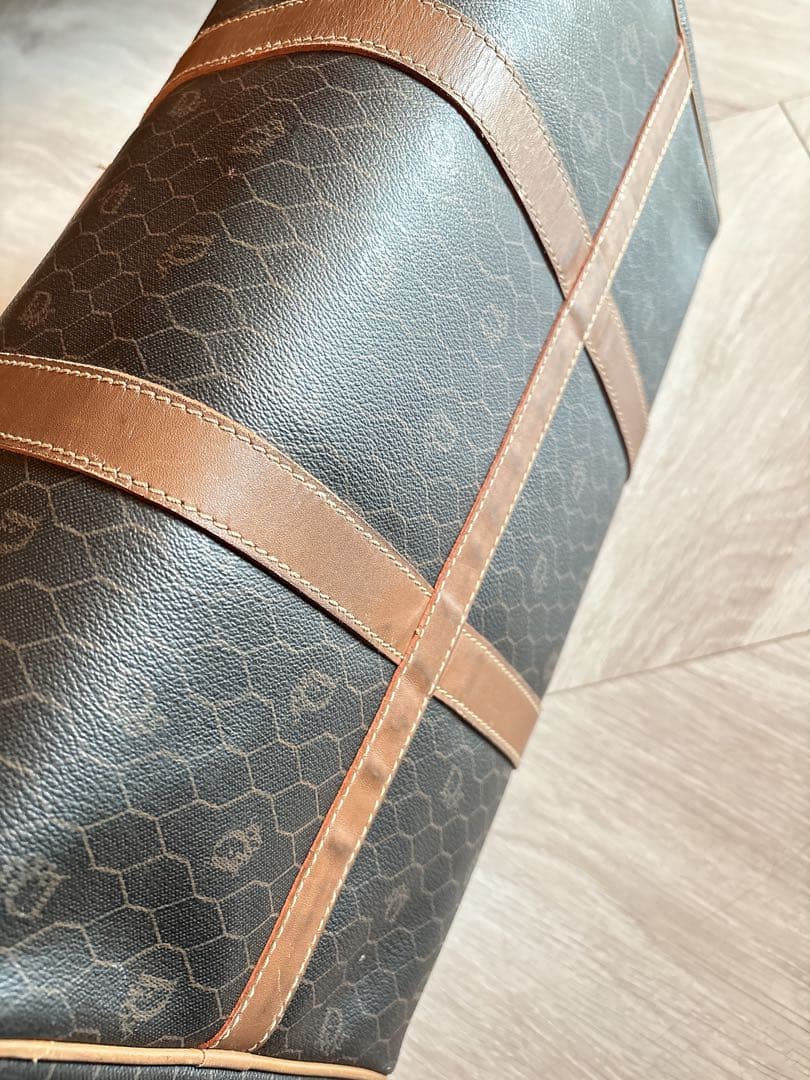 【週末価格】Christian Dior ボストンバッグ PVC ハニカム 総柄