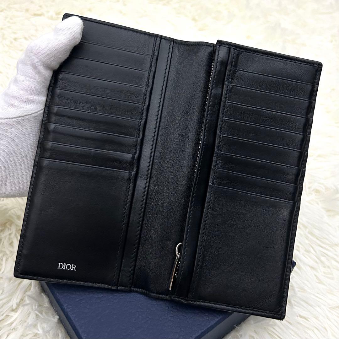 【美品】ChristianDior トロッター レザー 二つ折り 長財布