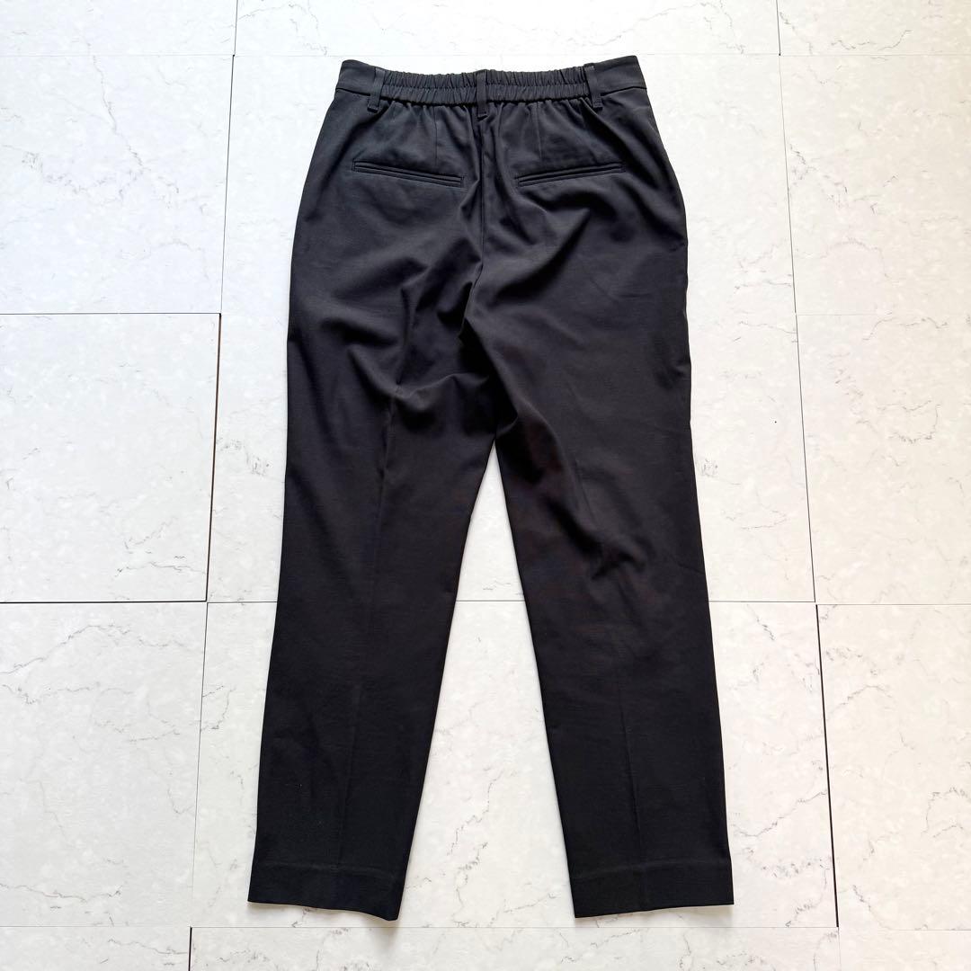 プラステ スーツ セットアップ リネンブレンド ノーカラー パンツ S ネイビー