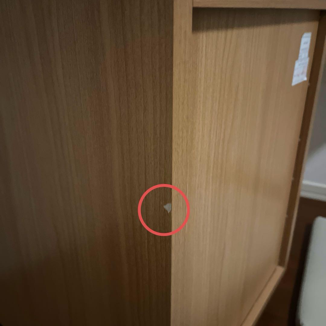 袖机　引き出し 脇机 鍵付き