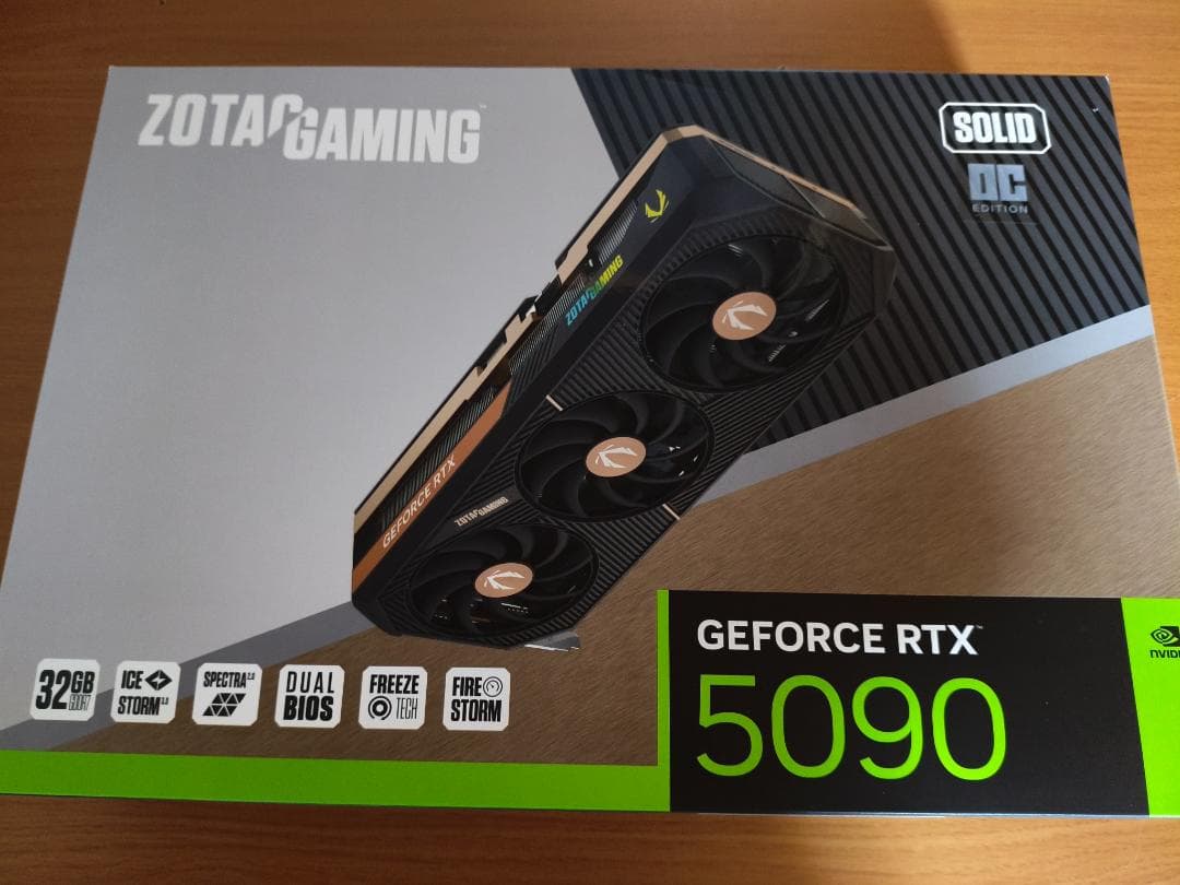 GAMING GeForce RTX 5090 SOLID OC 新品未開封