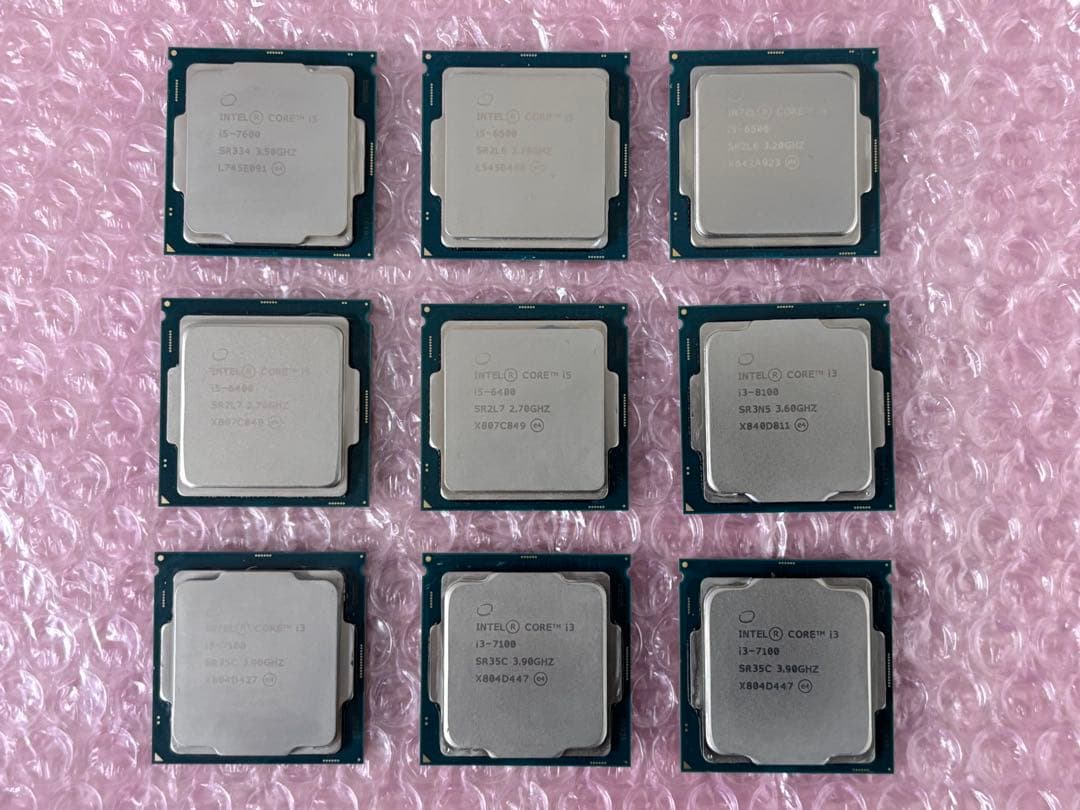 CPU ９個　まとめ売り　動作確認済