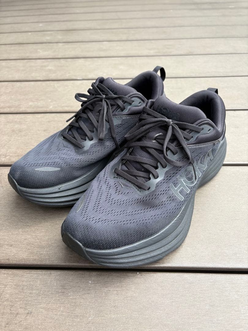 HOKA ボンダイ8 ブラック 27.5センチ　美品