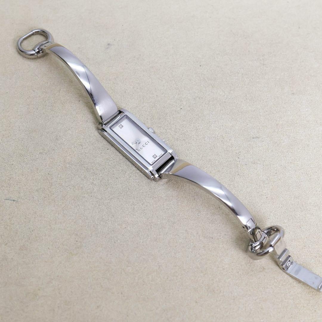 稼働 GUCCI 腕時計 109 バングル 2Pダイヤ レディース 外箱1817