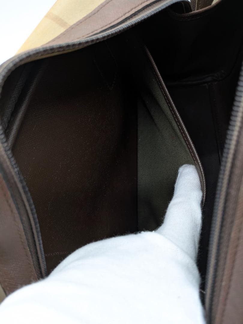 良品✨ バーバリー ボストンバッグ キャンバス ベージュ 0LI