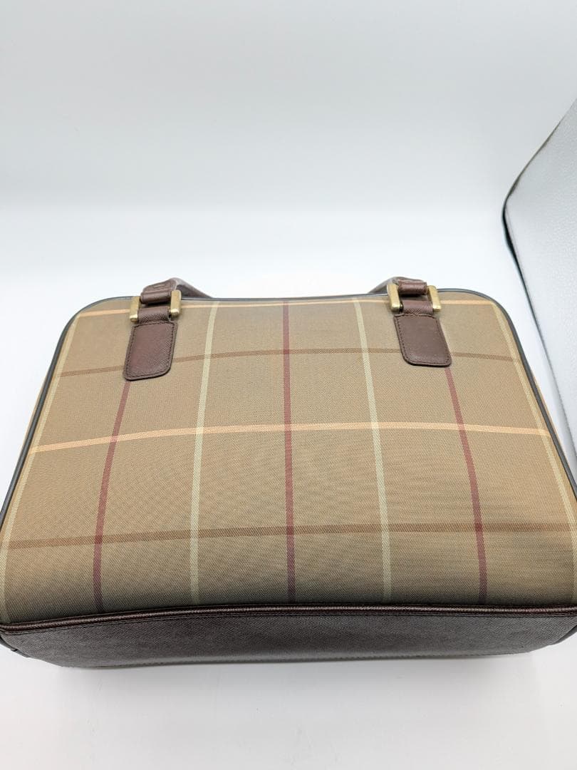 良品✨ バーバリー ボストンバッグ キャンバス ベージュ 0LI