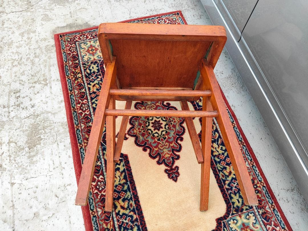 (希少レア) MARUNIマルニ☆デルタチェア①☆ビンテージ☆レトロ ターコイズ