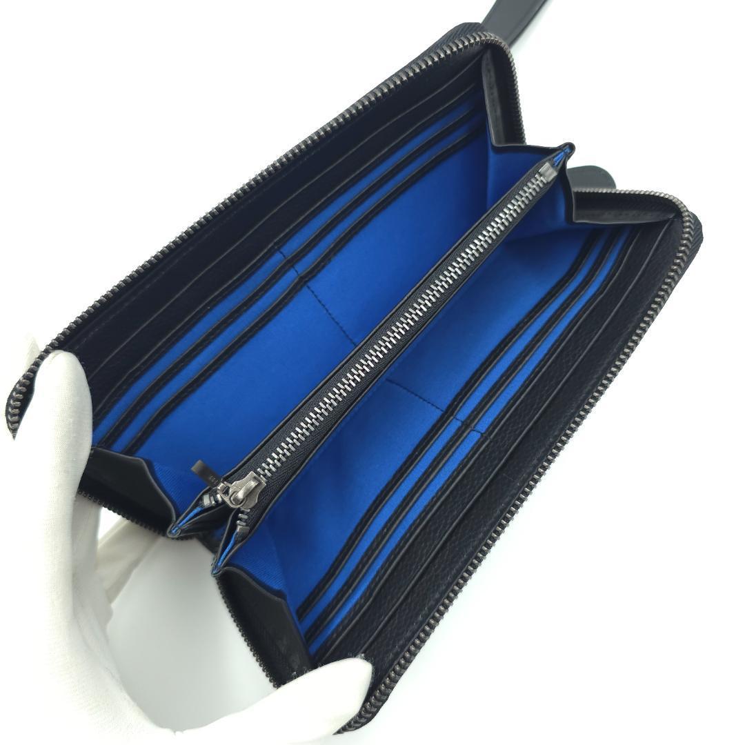 未使用 KENZO ケンゾー ラウンドファスナー 長財布 ブラック メンズ レザ