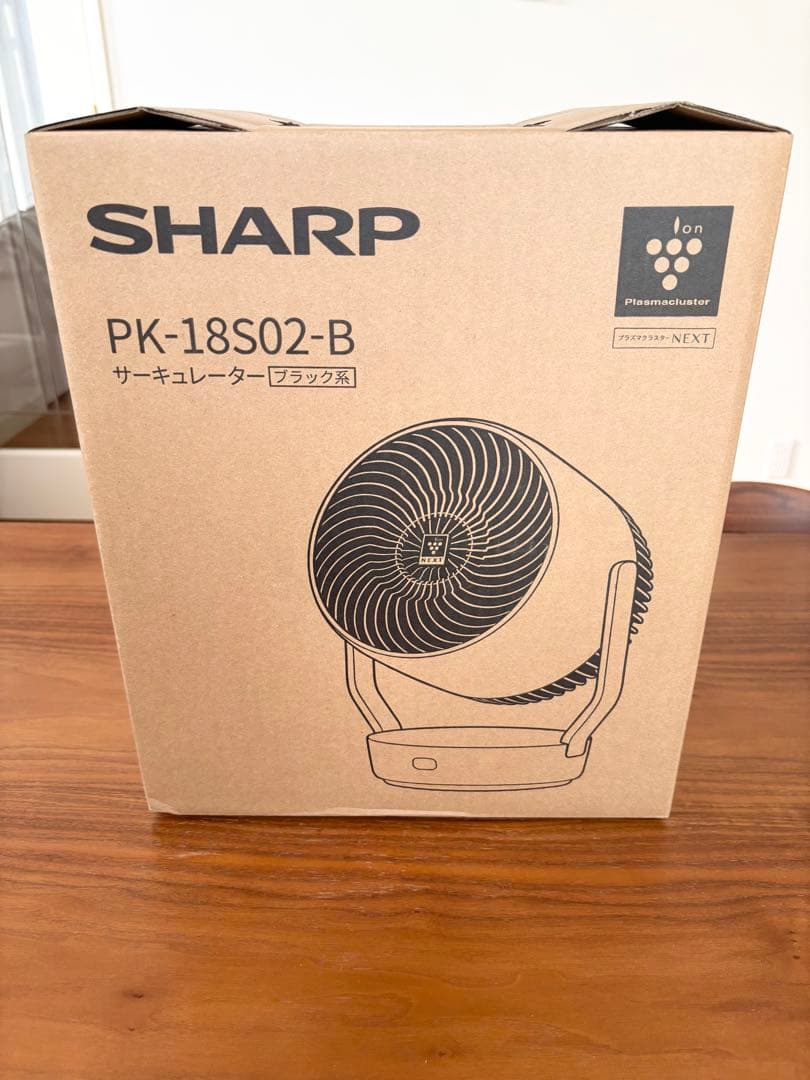 SHARP サーキュレーター PK-18S02 ブラック プラズマクラスター　黒