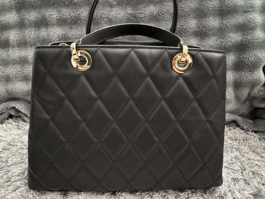 kate spade キルティング ハンドバッグ 黒