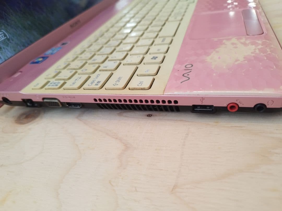 値下げ　ジャンク 256GB i5 人気VAIO ピンク カメラ付！Win10