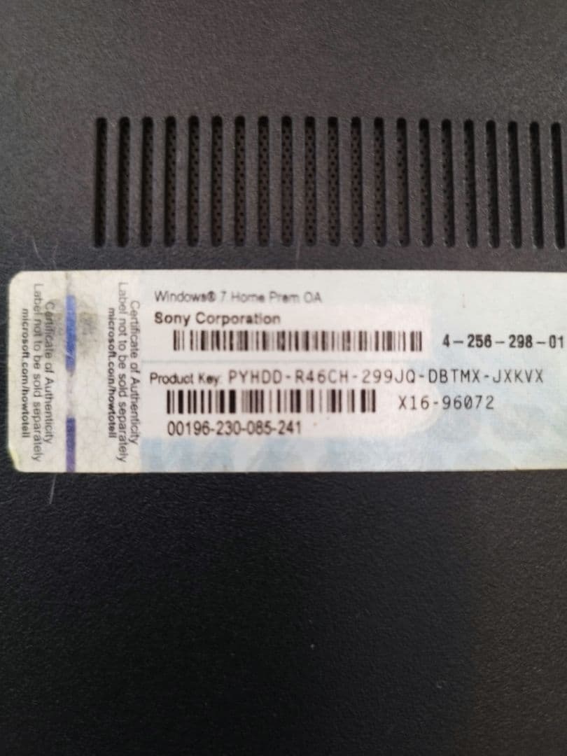 値下げ　ジャンク 256GB i5 人気VAIO ピンク カメラ付！Win10