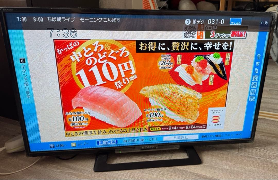 BRAVIA KJ-32W500E(32V型)　2024年製　送料込み