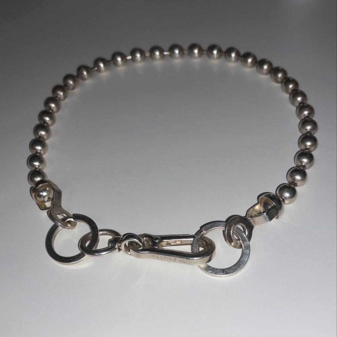 【takato着用】MARTINE ALI　シルバーボールチェーンネックレス