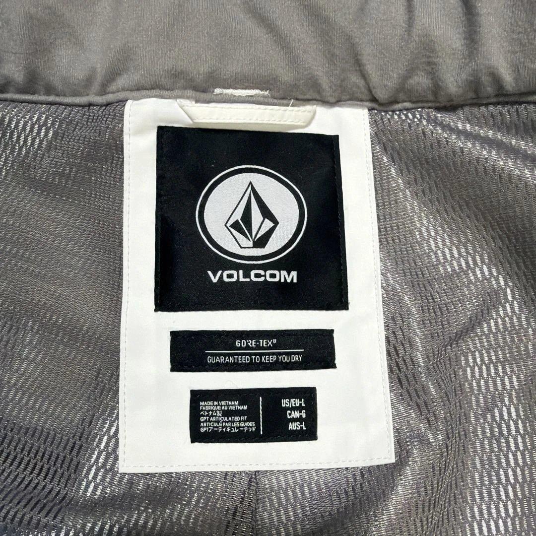 VOLCOM　上下　白　ホワイト スノーボードジャケット　パンツ