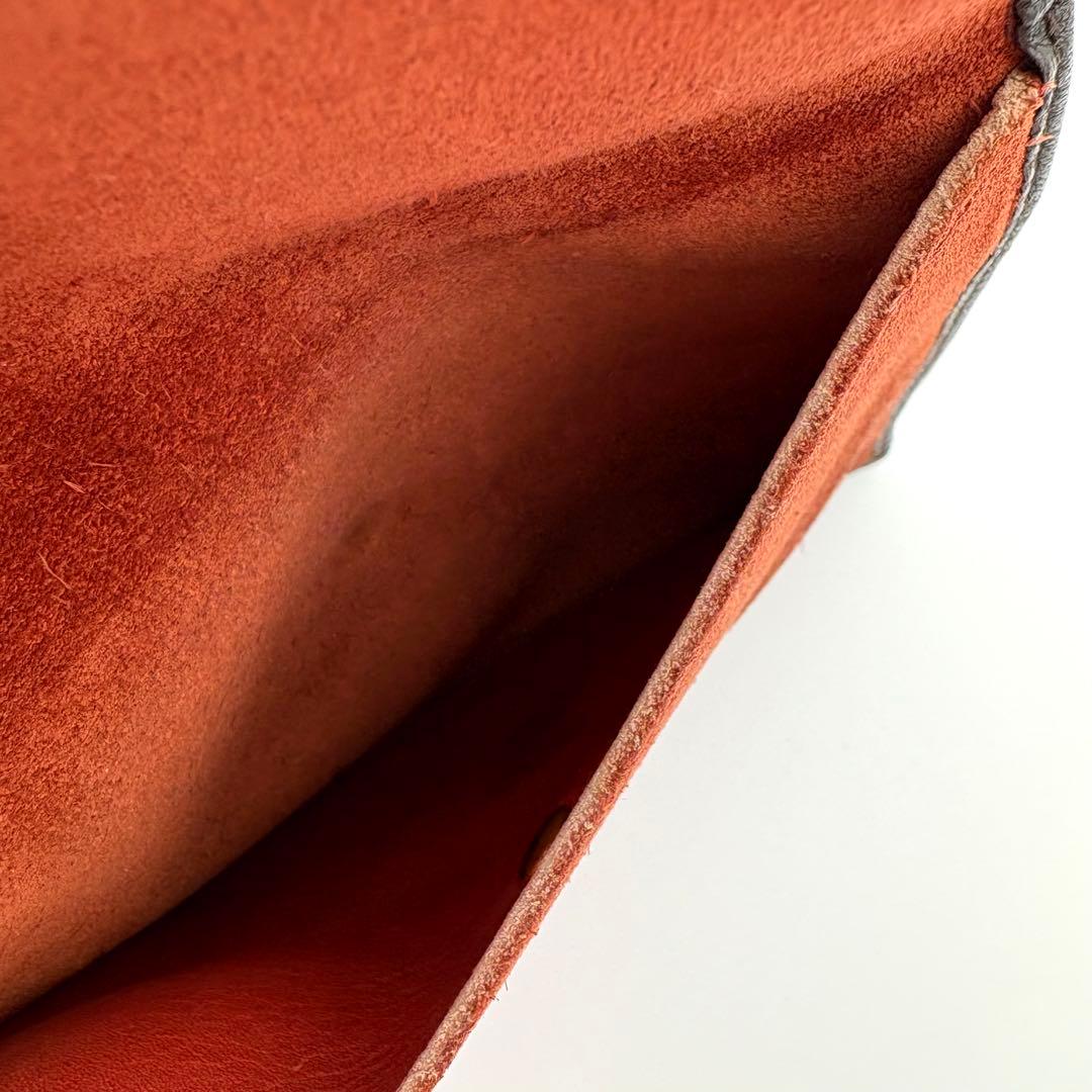 LOEWE ロエベ 小銭入れ ケース 小物入れ レザー スエード 茶　黒