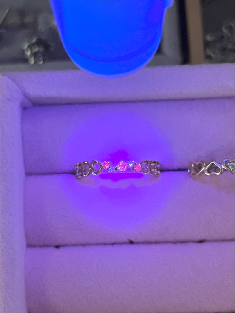 最終k10PGピンクサファイアハートモチーフリング