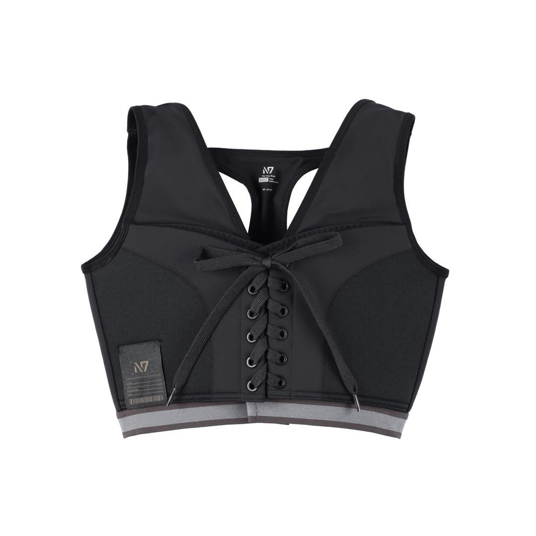 N7 スポーツブラ ブラック レースアップ