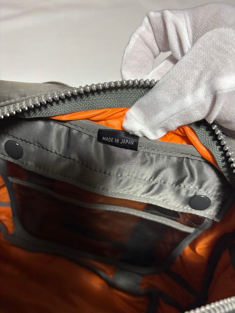 美品　ポーター　タンカー　ミニボストン　ダッフルバッグ　希少　シルバーグレー