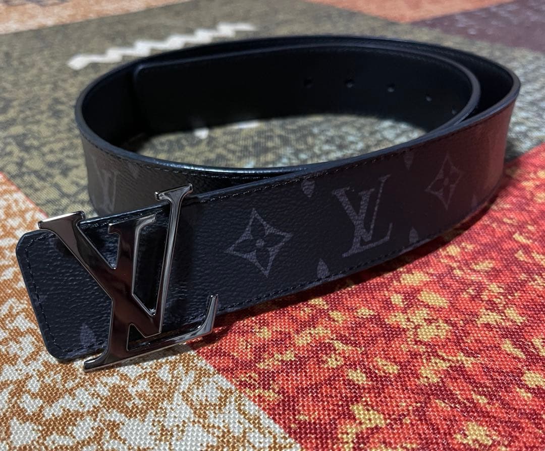 Louis Vuitton ブラック モノグラム ベルト