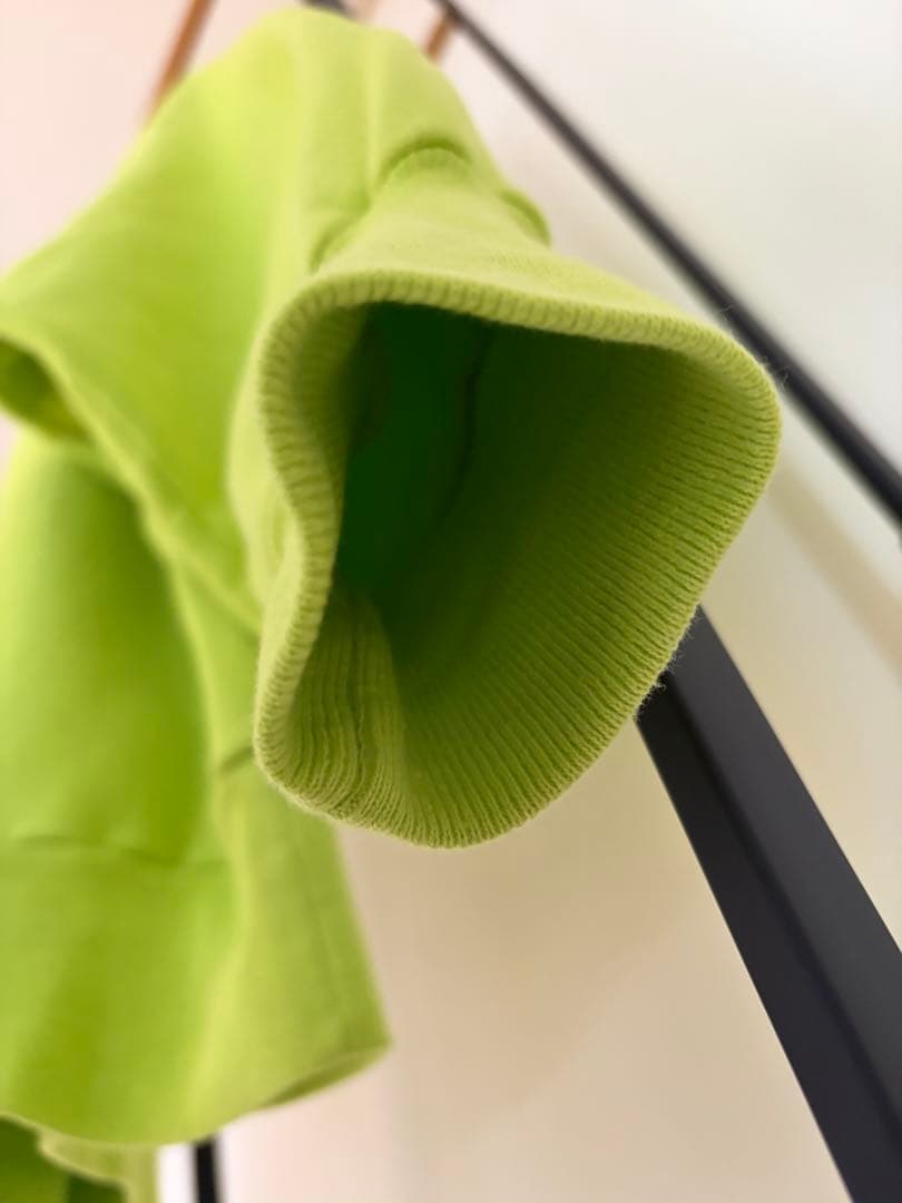 90's champion reverse weave 内縫い ネオングリーン