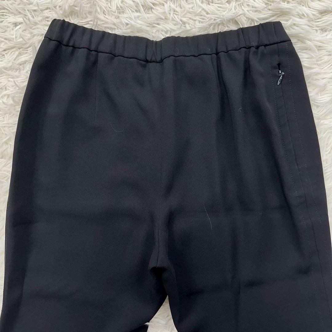 セオリー ノーカラー ホックレス パンツスーツ ブラック Mサイズ ウエストゴム